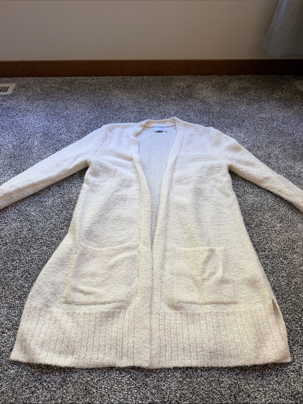 Cozy Open-Front Women's Cardigan Sweater - Cream